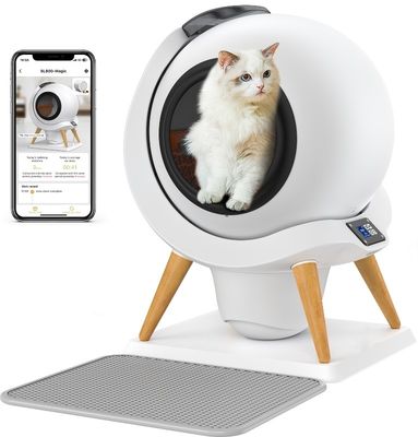 Grand plateau de toilette auto-nettoyage pour chat enfermé dans des meubles en bois pour les conceptions ODM