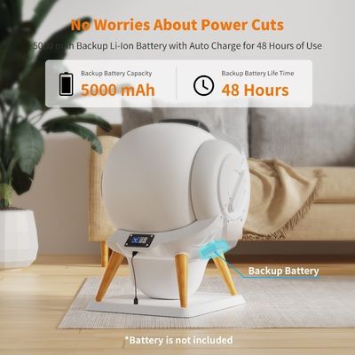 Grand plateau de toilette auto-nettoyage pour chat enfermé dans des meubles en bois pour les conceptions ODM