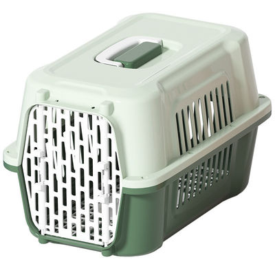 Boîte de transport aérien pour chiens en plein air avec fermeture à bouton en plastique durable