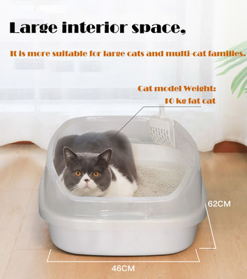 Boîte à ordures spacieuse et auto-nettoyeuse pour plusieurs chats