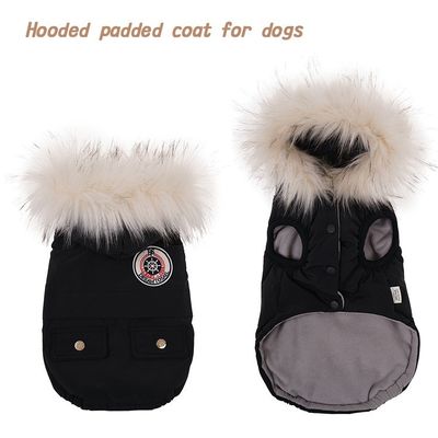 Vêtements de luxe Manteaux pour chiens Windproof Winter Outdoor Jackets pour petits chiens de taille moyenne à grande