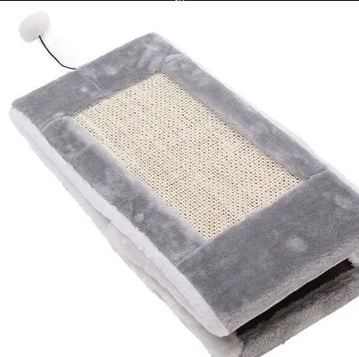 Cat Scratcher Arbre Maison de chat Jouets interactifs avec fonction de jeu amusant Matériau en peluche Sisal