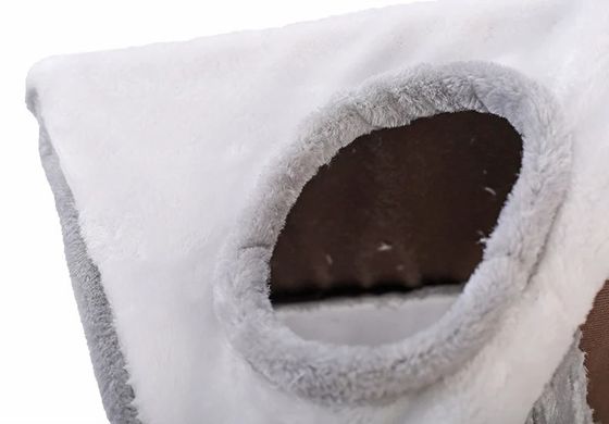 Cat Scratcher Arbre Maison de chat Jouets interactifs avec fonction de jeu amusant Matériau en peluche Sisal