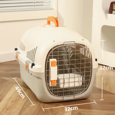Service de personnalisation fourni boîte de transport respirante pour chat sûre et portable pour les voyages