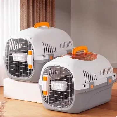 Service de personnalisation fourni boîte de transport respirante pour chat sûre et portable pour les voyages