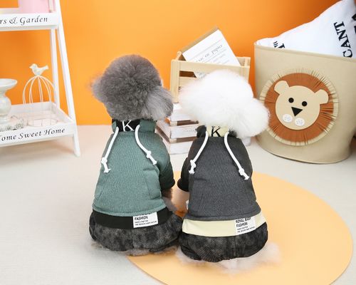 Vêtements de tricot classiques pour animaux de compagnie Hoodie en laine pour chiens Vêtements de pull doux pour petits chiens en hiver