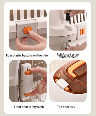 Service de personnalisation fourni boîte de transport respirante pour chat sûre et portable pour les voyages