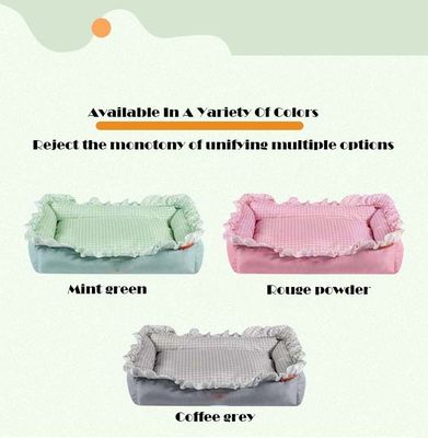 Lit pour chat en peluche et lavable personnalisable et lavable à la machine pour un nettoyage facile
