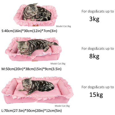 Lit pour chat en peluche et lavable personnalisable et lavable à la machine pour un nettoyage facile