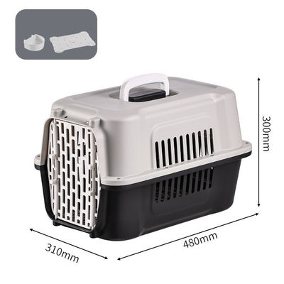Sac de voyage pour animaux de compagnie multifonctionnel, porteuse avec porte en plastique