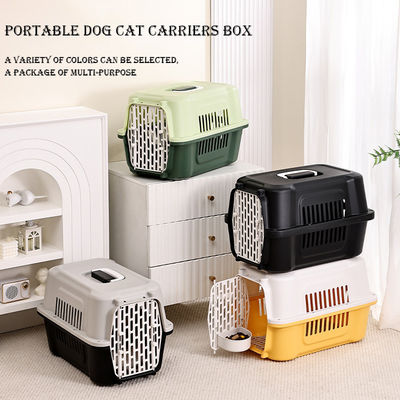 Sac de voyage pour animaux de compagnie multifonctionnel, porteuse avec porte en plastique