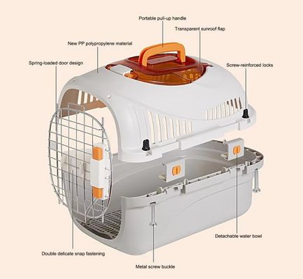 Accessoires de transport automobile Cages de transport d'animaux approuvées pour chiots et chats de petite ou moyenne taille