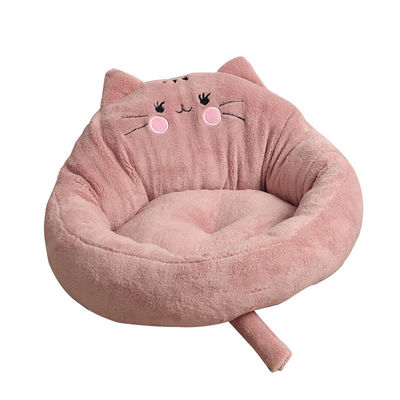 Maison de chat confortable, écologique, en peluche, lavable et courte pour chiot