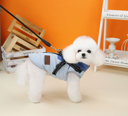 Fonction chaud confortable imperméable à l'eau collier de tortue chien manteau d'hiver pour les petits chiens moyens