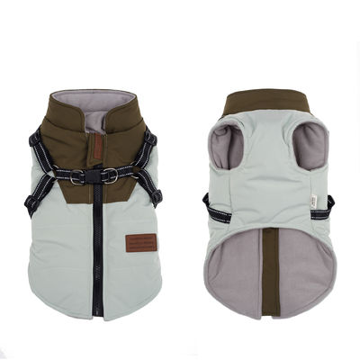 Fonction chaud confortable imperméable à l'eau collier de tortue chien manteau d'hiver pour les petits chiens moyens