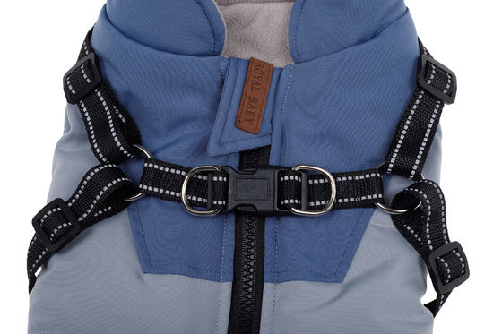 Fonction chaud confortable imperméable à l'eau collier de tortue chien manteau d'hiver pour les petits chiens moyens