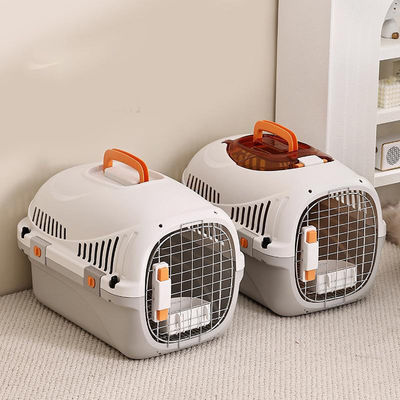 2024 Sac de transport pour chiens et chats en extérieur pour petits animaux de compagnie Transport aérien Boîte portable Produit pour animaux de compagnie