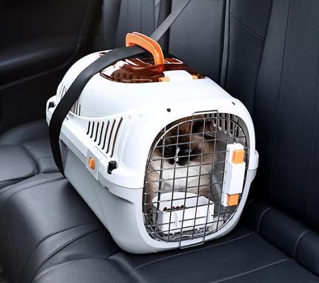 Boîte de transport de voyage respirante pour petits animaux de compagnie aérienne approuvée