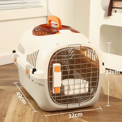 Sac de voyage en PP pour animaux de compagnie, porte-chat, boîte de transport aérien à surface dure pour petits chiens et chats