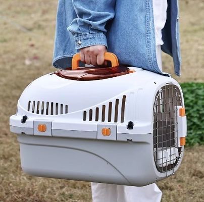 Sac de voyage en PP pour animaux de compagnie, porte-chat, boîte de transport aérien à surface dure pour petits chiens et chats