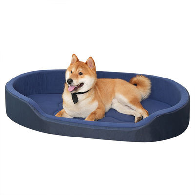 Grand lit pour chien en tissu d'Oxford imperméable à l'eau et à l'urine avec un coussin intérieur facile à laver