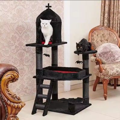 Activités de chat à plusieurs niveaux Meubles de luxe Siasl Arbre de chat avec spider hanging ball