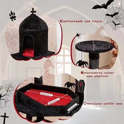 Activités de chat à plusieurs niveaux Meubles de luxe Siasl Arbre de chat avec spider hanging ball
