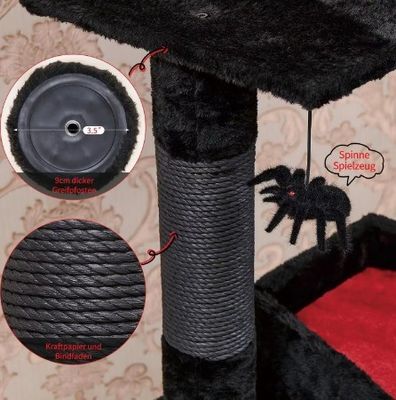 Activités de chat à plusieurs niveaux Meubles de luxe Siasl Arbre de chat avec spider hanging ball