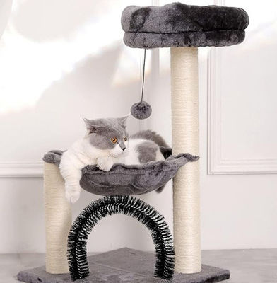 28&quot; poste de grattage de chat avec grand lit en hamac et service de personnalisation fourni