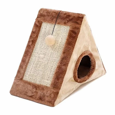 Le chat se gratte Dormant Jouer Triangle Le chat grince des griffes Jouet Le chat nid Fournitures pour la maison