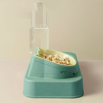 Pet chien chat bouteille d'eau de boisson pas de réglage de l'heure pour les bols de nourriture pour chat et distributeur d'eau