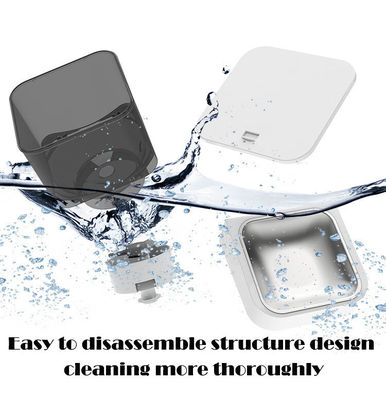 Matériau ABS blanc 4L distributeur de nourriture pour chat avec couvercle verrouillé et contrôle de l'alimentation pour animaux de compagnie chronométrée