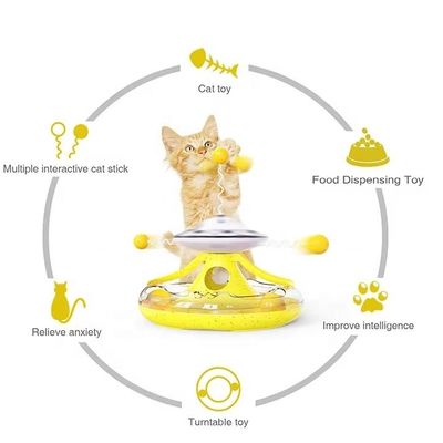 Longtemps utilisé avantage chat Paly jouets Fuite de nourriture Pet Puzzle Interactif Jouet tourne-disque