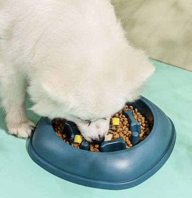 Boîtes de nourriture lente pour chiens de compagnie ronds pour réduire le risque d'étouffement et améliorer la digestion