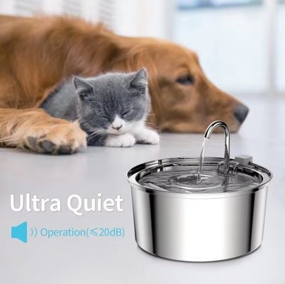 Distributeur automatique d'eau pour animaux de compagnie Pompe ultra silencieuse Fontaine d'eau pour chat pour petits animaux
