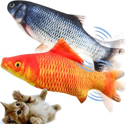 Jouet créatif 3D à propulsion électrique en forme de poisson-carpe pour chat sûr et populaire pour les animaux de compagnie