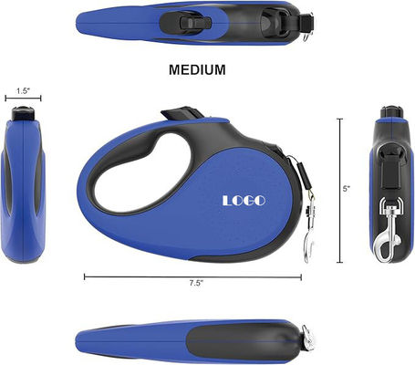 Coiffure de chien rétractable en nylon automatique pour animaux de compagnie avec longueur réglable