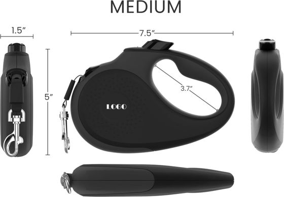Solution pratique pour la marche avec laisse rétractable réfléchissante pour chiens