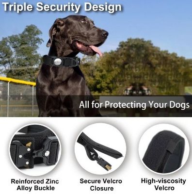 Traqueur GPS personnalisé Air Tag Collier de chien avec nylon réglable et conception lourde
