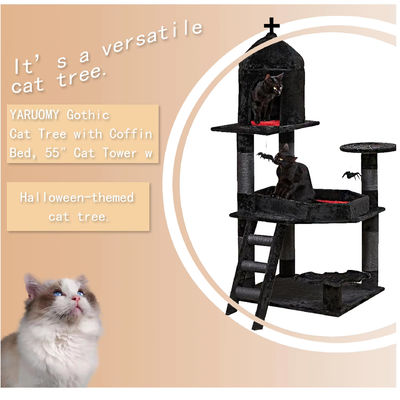 Components de gratte-ciel de grande taille Arbre de chat Convient pour les chats et les petits animaux