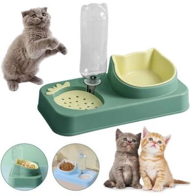Facile à transporter Pet Bowl Anti-Knock automatique de l'eau potable bocal de chien avec protection contre la bouche humide