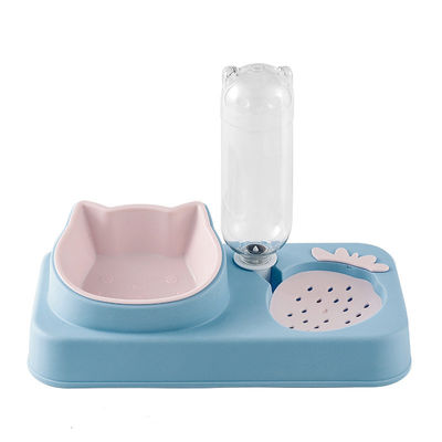 Facile à transporter Pet Bowl Anti-Knock automatique de l'eau potable bocal de chien avec protection contre la bouche humide