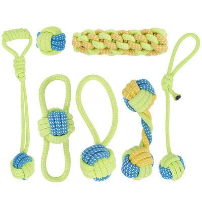 Service de personnalisation fourni Jouets à la corde à mâcher en coton tressé durable pour chiots
