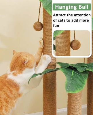 31.5 pouces Sisal chat grattant poste meubles de chat maison pour animaux de compagnie pour les chats d'intérieur