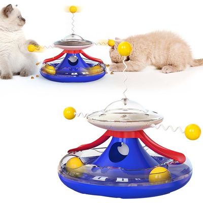 Jouet pour le plaisir personnel des chats Moulin à vent Spinner Ball pour le jeu interactif populaire