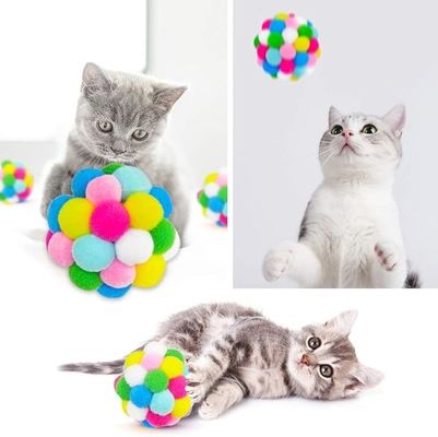 Jouets à billes de chat en peluche interactives Boules à crier Jouets à coups de pied avec logo personnalisé
