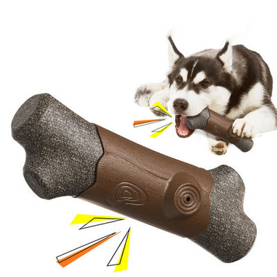 Jouets à mâcher pour chiens interactives Nettoyage des dents pour os Indestructible Nylon/TPR Jouet à grincer