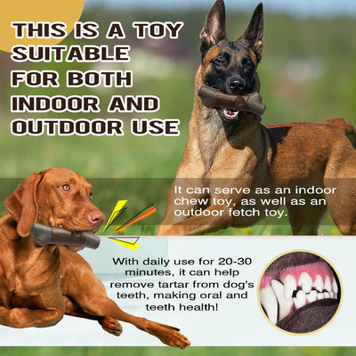 Jouets à mâcher pour chiens interactives Nettoyage des dents pour os Indestructible Nylon/TPR Jouet à grincer