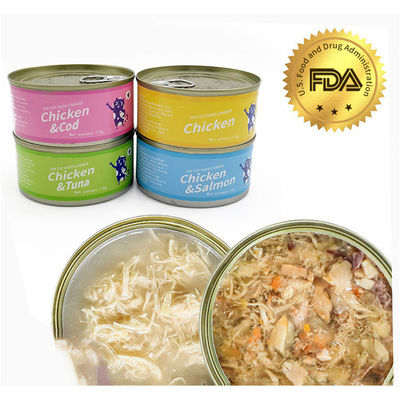 Des friandises de chats à saveur naturelle pour la santé digestive en conserve de 85 g 170 g