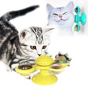Amusez vos chats avec un jouet de tasse d'aspiration au sol sûr et écologique